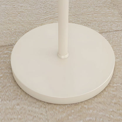Modern Arc Floor Lamp LED Dome Shade White Marble Base Dimmable Remote Foot Switch Task Reading Living Room Bedroom 60 Inch