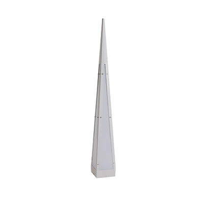 Pyramid Stainless Steel PC LED Outdoor Floor Lamp IP54 USB Rechargeable 3000K