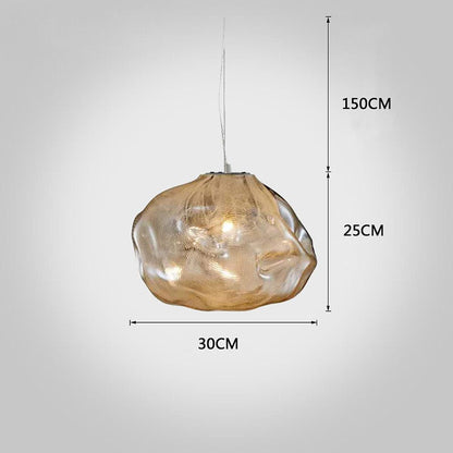 Glass Irregular Bubble Pendant Light LED E26/E27 Nordic Industrial Three Glass Tints Fixed Warm White Single Configuration