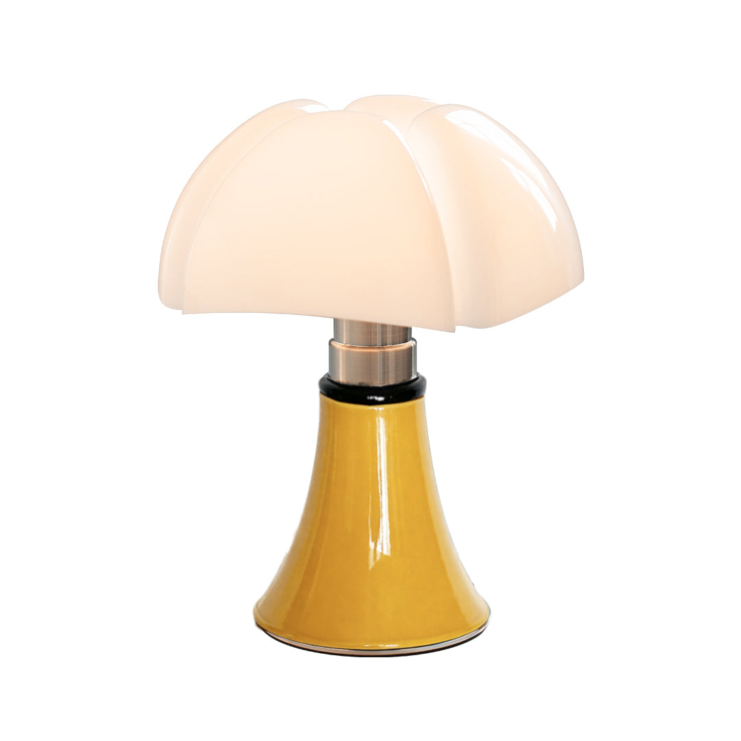 Bauhaus Mushroom Dome Table Lamp Iron Base Touch Control 8W LED Warm White Black White Chrome Gold 13.78 Inch